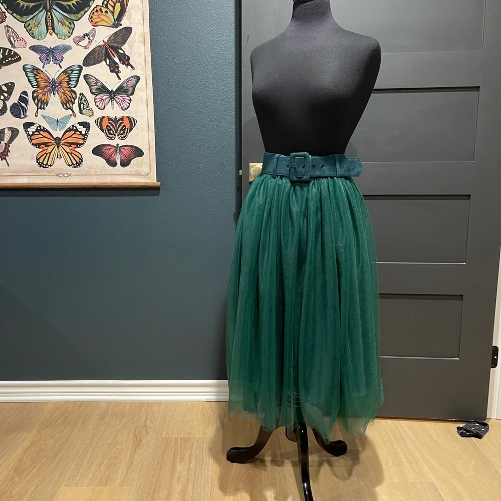Emerald Tulle Skirt